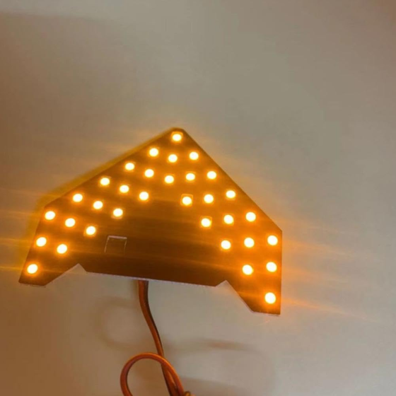 Світлодіодні покажчики повороту LED для авто у бокові дзеркала з динамічним ефектом стрілки, пара жовті Київ