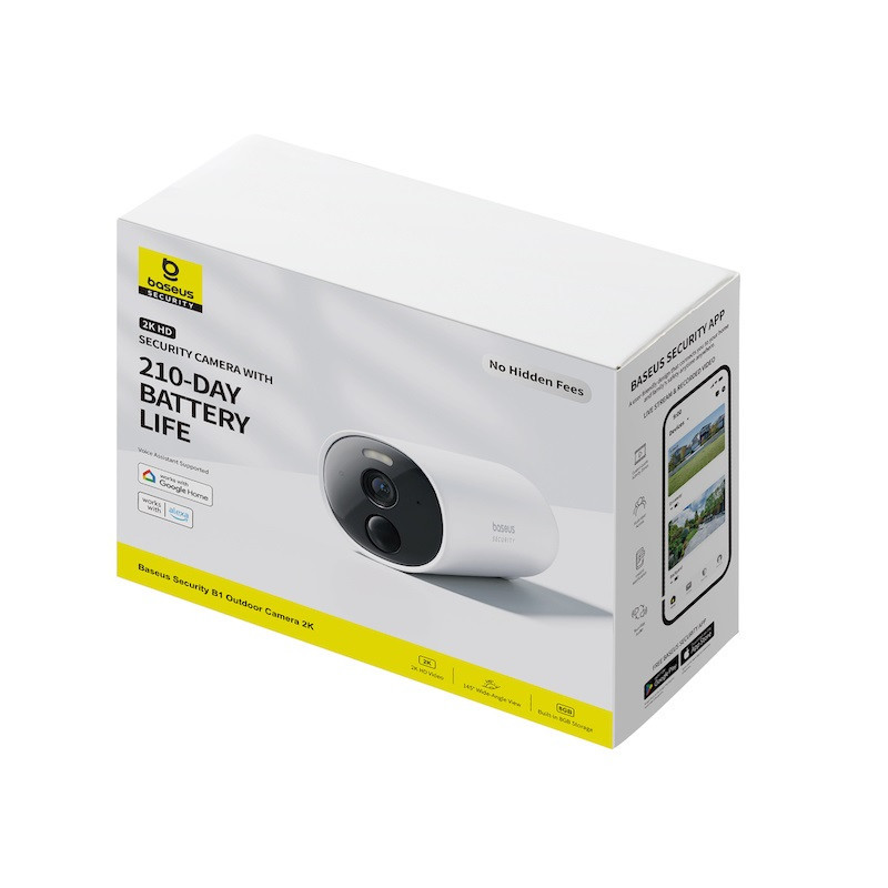 IP-камера відеоспостереження Baseus Security B1 Outdoor Camera 2K White Одеса - фото 2