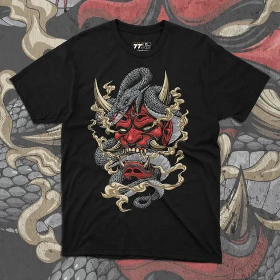 Футболка для підлітка хлопчика з принтом Oni Ma140k Розмір 160 Anime11030 Дніпро