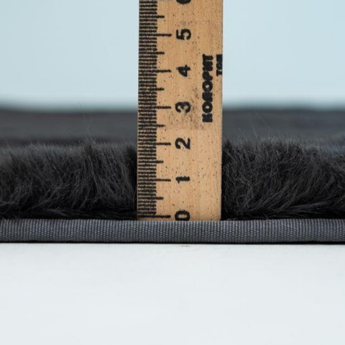 Килимок для підлоги з еко-хутра ТМ Dariana Elegant 75*150 см темно-сірий Житомир - изображение 5
