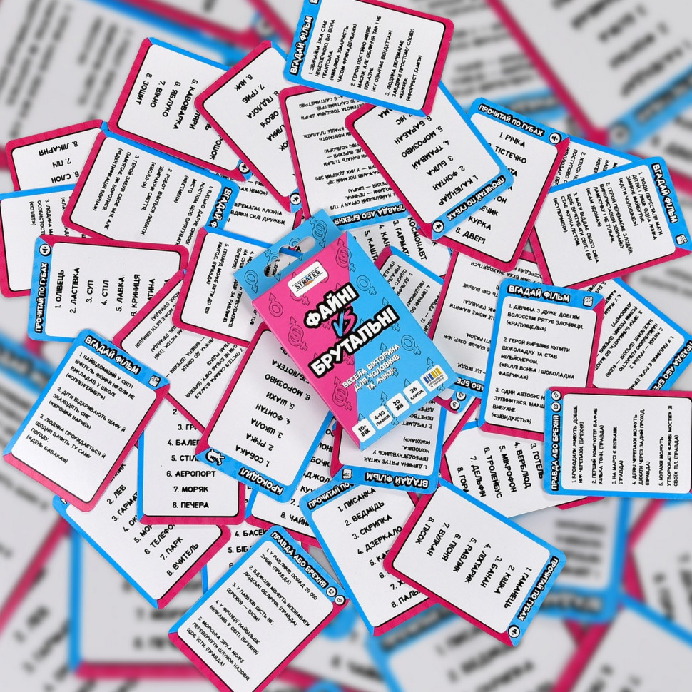 Карткова гра "Файні vs Брутальні" 30953, 36 карток Вінниця - фото 2