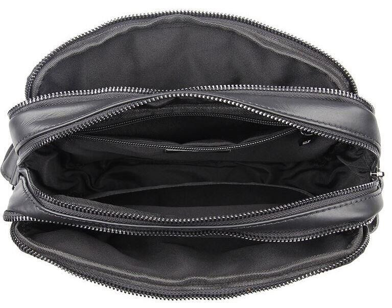 Сумка Vintage 14548 з натуральної шкіри зерниста Чорна Київ - фото 4