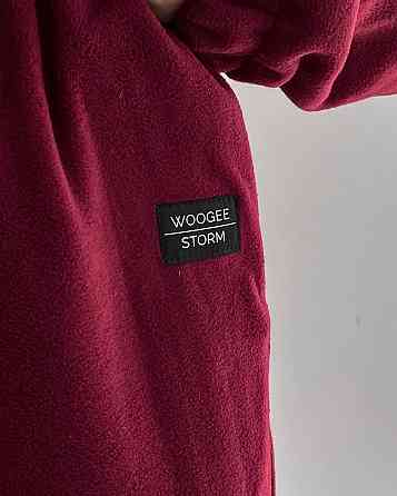 Жіночий теплий прогулянковий костюм двійка з двостороннього щільного флісу Бордо, 44/46 Одеса