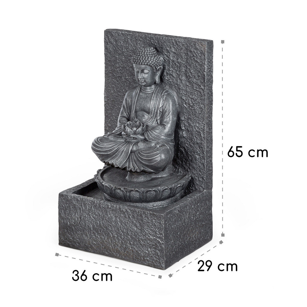 Садовий фонтан Nirvana LED 36 x 65 x 29 см полірезин сірий (Німеччина, читати опис) Рівне - фото 8