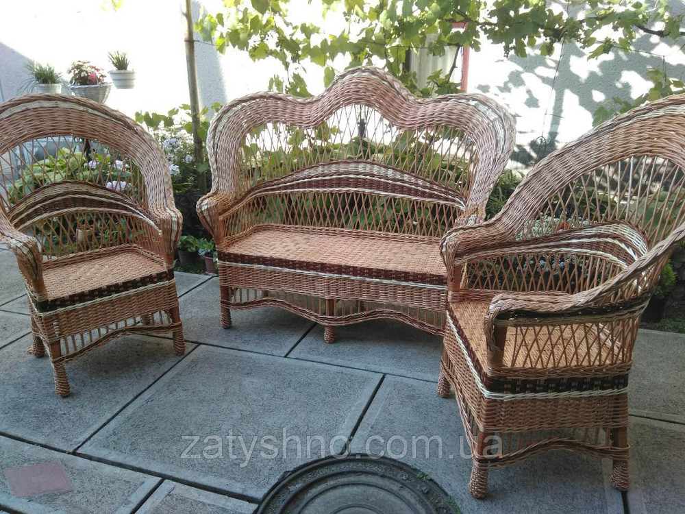 Комплект садових плетених меблів Київ - фото 2