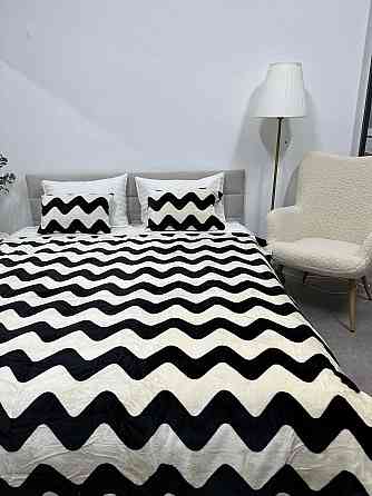 Ecotton Плед Ecotton 180х220 см із мікрофібри Well Soft Зиг-заг чорно-білий Київ