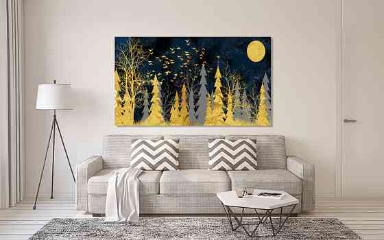 Картина холст в гостиную / спальню  Природа ліс   MLP_292 70x140 см Киев