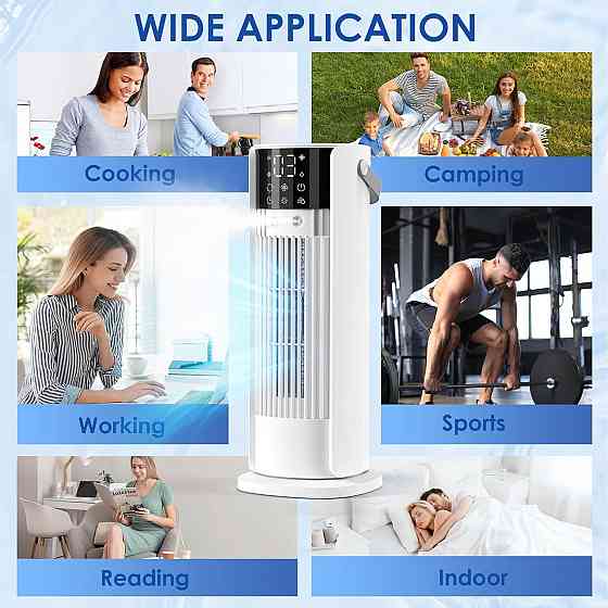 Портативный кондиционер FIAHNG LY-ES-TS-01 белый 700 мл охладитель‑увлажнитель 4 скорости, 90° кач., таймер Киев