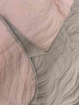 Покрывало двустороннее Decorator Microfiber листья 140х215 см какао с розовым (85-117) Киев