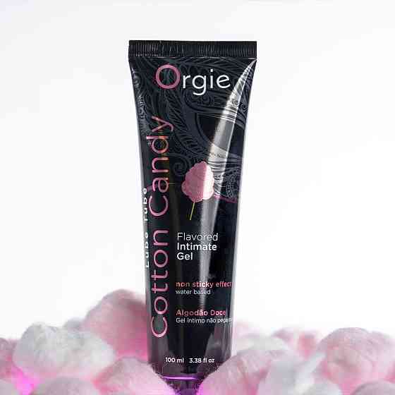 Лубрикант на водной основе Orgie Lube Tube Cotton Candy, 100 мл, со вкусом и ароматом сладкой ваты Sex Aura Киев