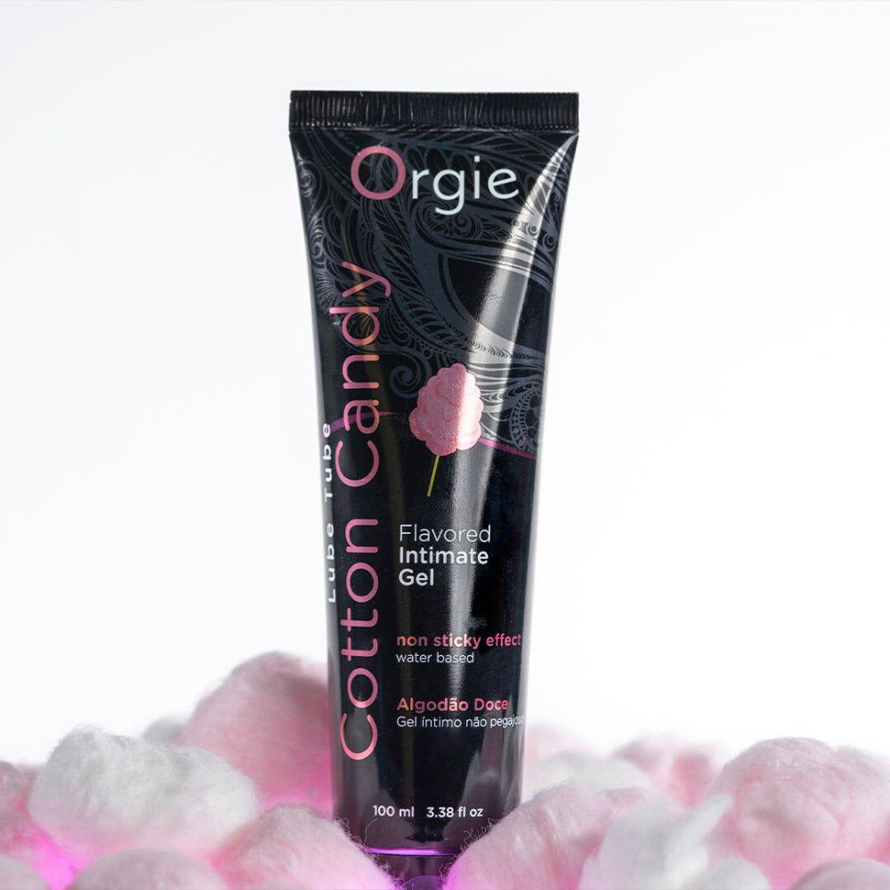 Лубрикант на водной основе Orgie Lube Tube Cotton Candy, 100 мл, со вкусом и ароматом сладкой ваты Sex Aura Киев - изображение 4
