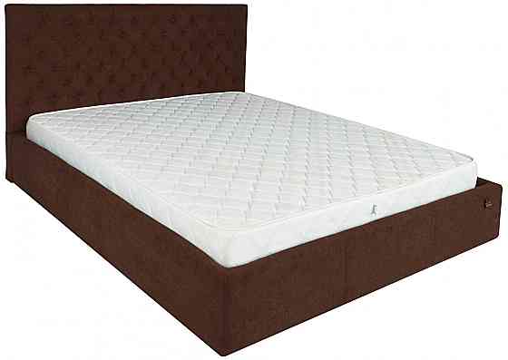 Кровать Cambridge Comfort 140 х 190 см Мисти Chocolate С подъемным механизмом и нишей для белья Темно-коричневый Днепр