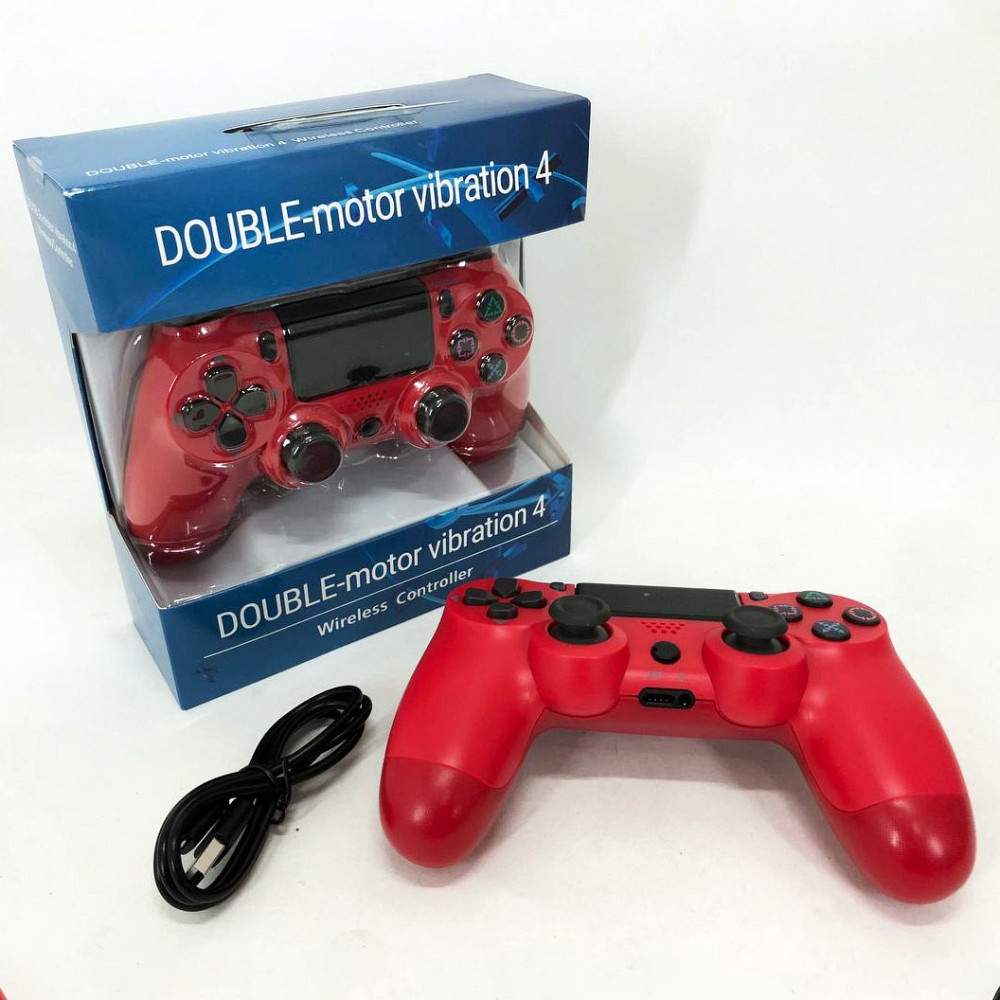 Джойстик DOUBLESHOCK для PS 4, бездротовий ігровий геймпад PS4/PC акумуляторний джойстик. Колір: червоний XO-99 Львів - фото 5
