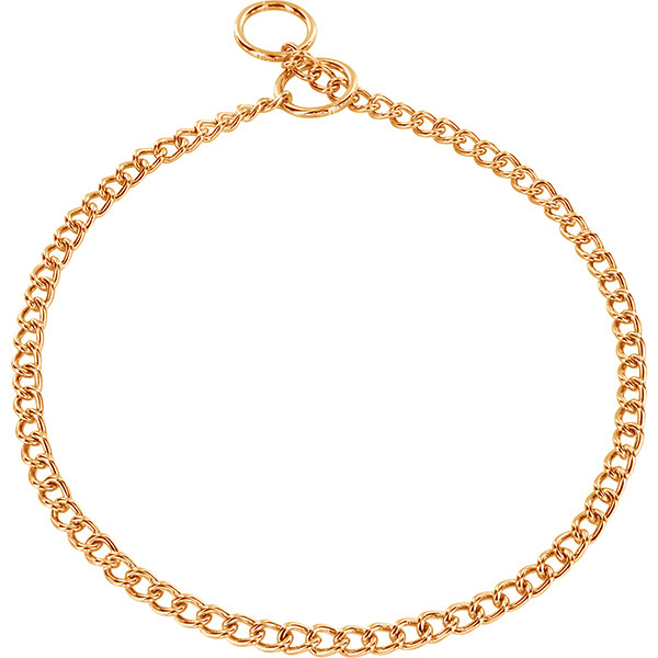 Sprenger Collar Round Link СПРЕНГЕР ОШЕЙНИК для собак, круглое звено 2мм, позолоченная сталь Киев - изображение 1