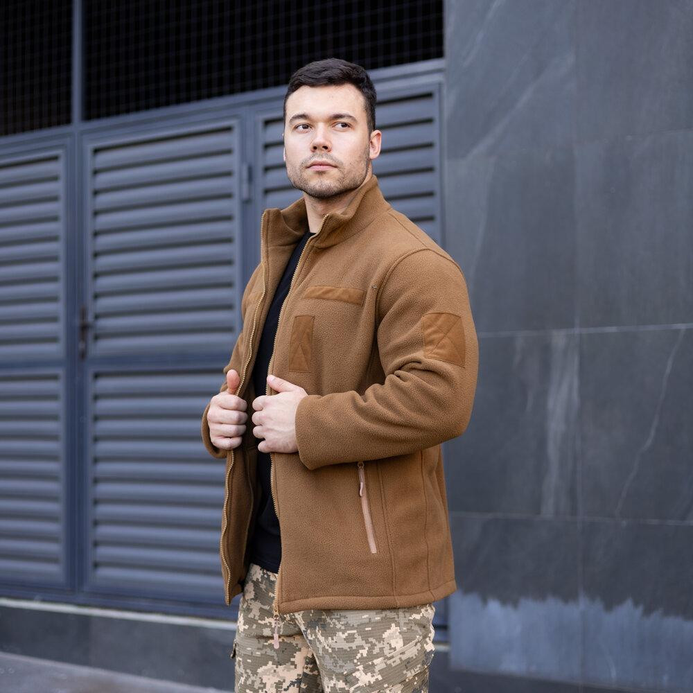 Толстовка мужская на молнии койот флисовая Patriot Киев - изображение 4