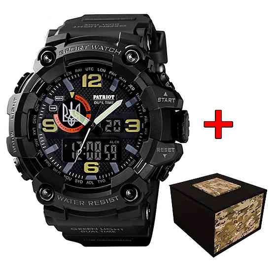 Patriot 002BKUASI Тризуб срібло Чорні + Коробка SBR Київ