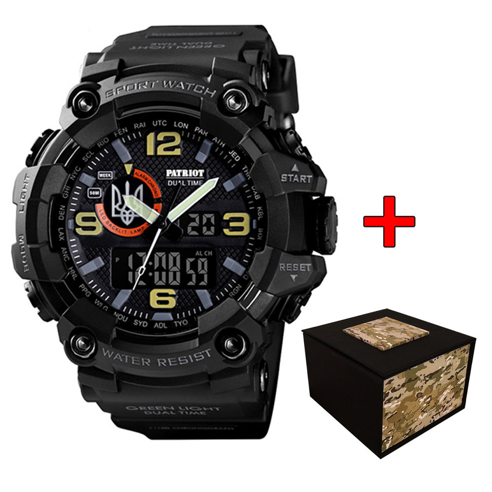 Patriot 002BKUASI Тризуб срібло Чорні + Коробка SBR Київ - фото 1