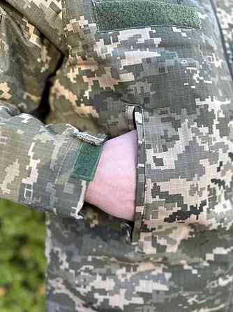 Зимовий чоловічий бушлат (фліс + синтепон) з водонепроникним просоченням (Піксель) XL Вінниця