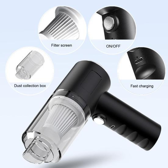 Беспроводной автопылесос Vacuum Cleaner AS-228, 3-в-1: пылесос, воздуходувка, компрессор, зарядка USB, насадки Одесса - изображение 6