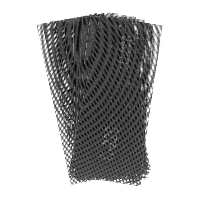 Сетка абразивная, 105×280 мм, зерно K220, 10 ед. INTERTOOL KT-6022 Киев - изображение 1