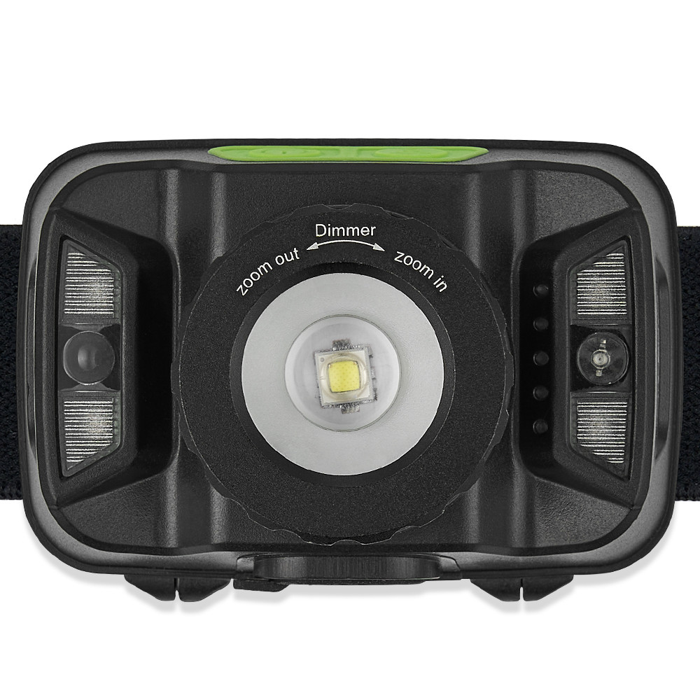 Ліхтар налобний Winso 260Lm, 5W CREE XTE, 1800mAh, Zoom, з сенсором білий/червоний Львів - фото 2