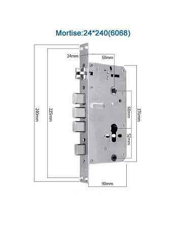 Умный дверной замок кодовый с Wi-Fi, отпечатком пальца и ключ-картой,серый Каменец-Подольский