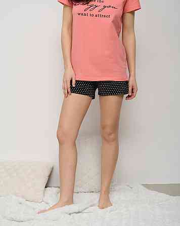 Женская пижама комплект с шортиками в горошек - Energy you Nicoletta 60183 S Киев