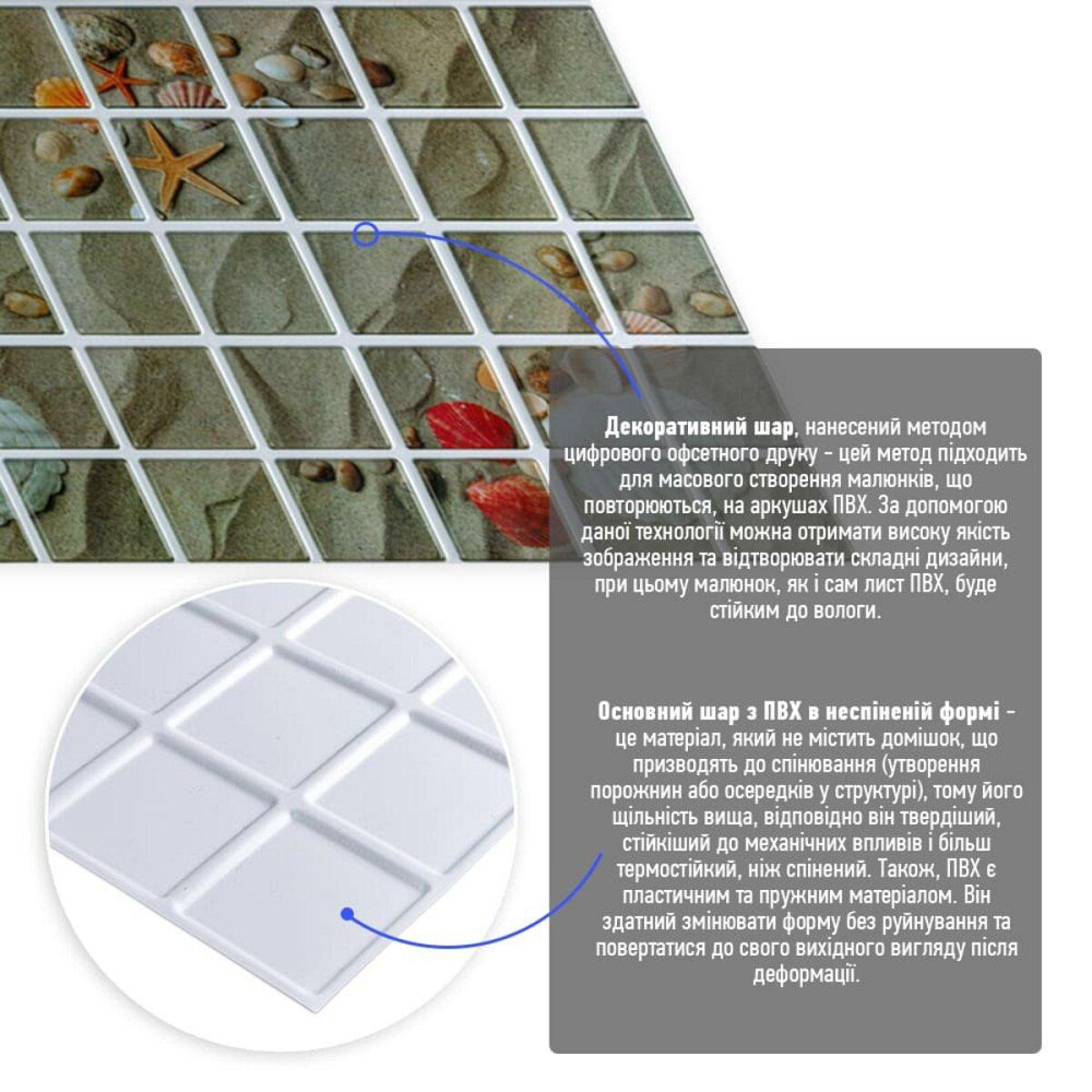 Декоративная ПВХ панель 960х480х4мм SW-00001789 Днепр - изображение 2
