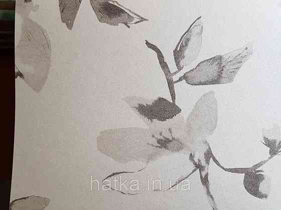 Шпалери флізелінові Khroma LAV001 LA VIE EN ROSE кави з молоком гілки квіти сірі Київ