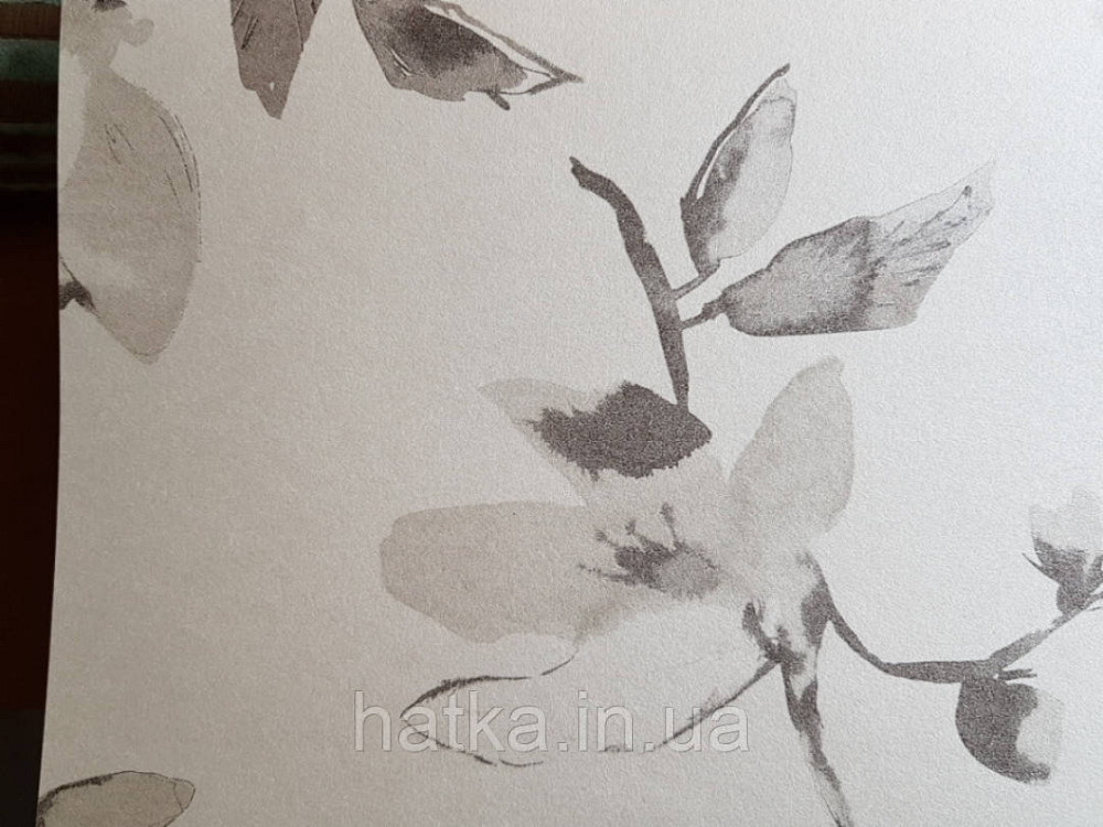 Шпалери флізелінові Khroma LAV001 LA VIE EN ROSE кави з молоком гілки квіти сірі Київ - фото 1