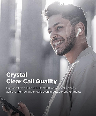 Наушники BTW86 Bluetooth беспроводные наушники Bluetooth 5.3 с 4 микрофонами HD водонепроницаемые наушники IPX7 Днепр - изображение 7