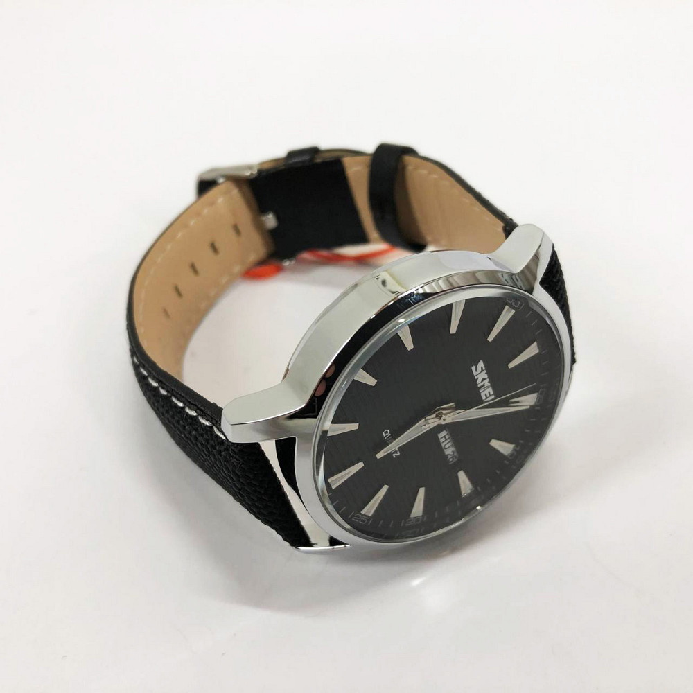 Повсякденні кварцові наручні чоловічі годинники SKMEI 9303RGBK, Чоловічі сучасні годинники QO-38 Львів - фото 4