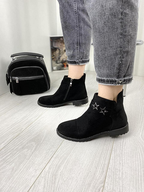 Жіночі черевики Avelina чорні еко-замша 36р. (A7025-41) Коломыя - изображение 2