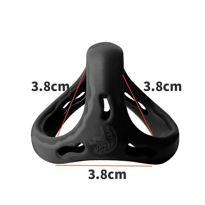 Тройное эрекционное кольцо на пенис и мошонку 