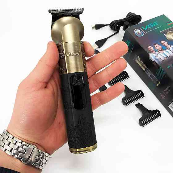 Електрична машинка для стрижки з насадками VGR, Бездротові машинки для стрижки легкі EU-87 Львів