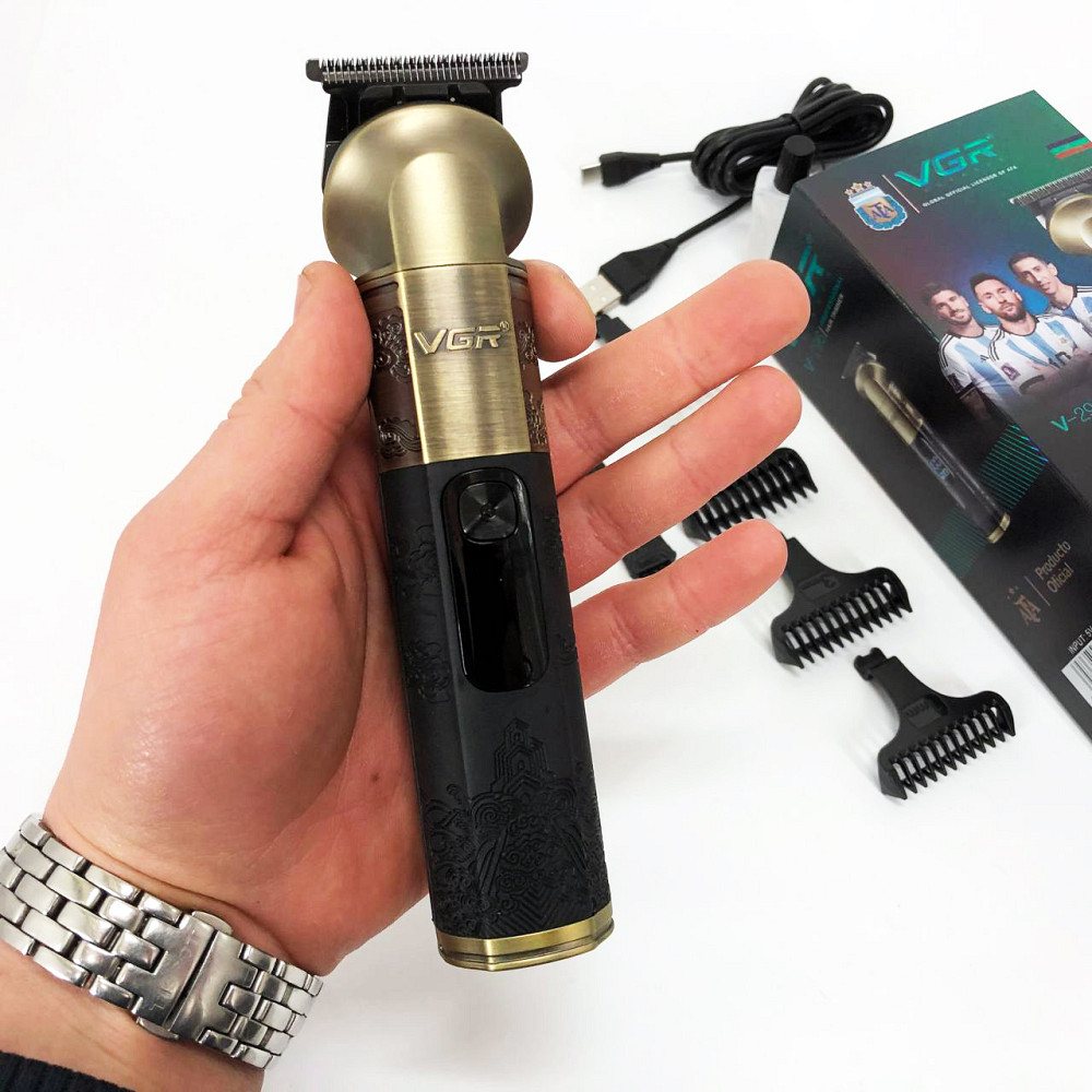 Електрична машинка для стрижки з насадками VGR, Бездротові машинки для стрижки легкі EU-87 Львів - фото 6