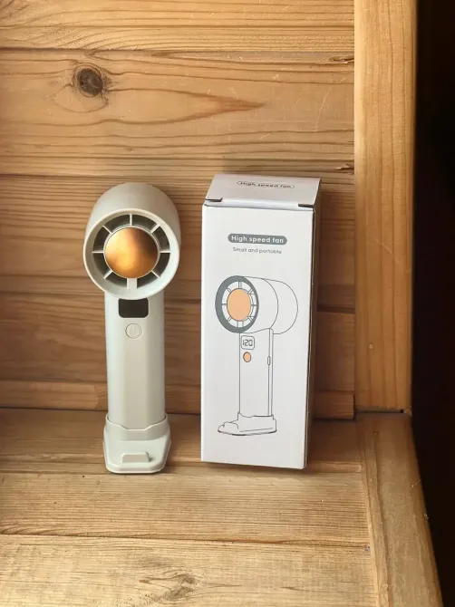 Вентилятор портативный настольный ручной 2025 New Violent Turbo / Gear LY-934 со встроенным аккумулятором и с цифровым дисплеем, 5 скоростей Коломия - фото 3