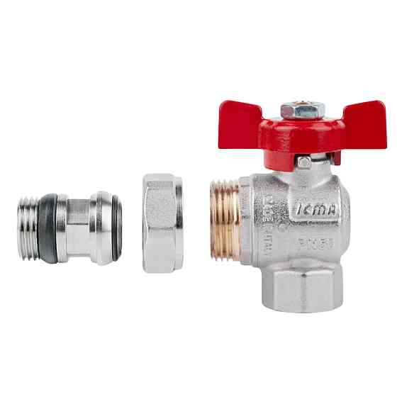 Кран кульовий Icma FAR. ROSSA 1/2" кутовий No362 Київ