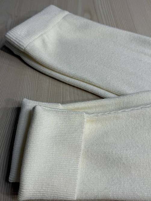 Лосины женские My fashion 301 вязаные теплые трикотажные с высокой талией one size белые, белый, one size Киев - изображение 7