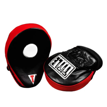 Лапи боксерські TITLE Boxing Incredi-Ball Leather Punch Mitts 2.0 Black/Red Каменское