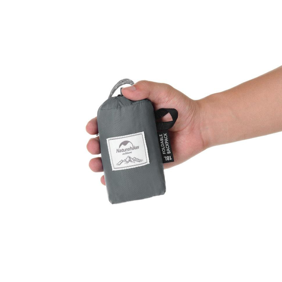 Рюкзак компактний Naturehike Ultralight NH17A017-B 22 л, сірий Київ - фото 2