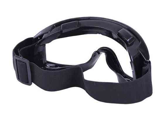 Мотоокуляри (скло однотонне прозоре) акрил тактичні чорні Мукачево