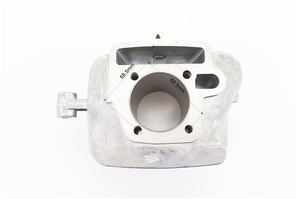 Циліндр к-кт (цпг) 125cc-54мм (палець 14мм, висота циліндра 78,3мм, висота поршня 37мм), з вухом, (див. фото розмірів) Киев - изображение 4