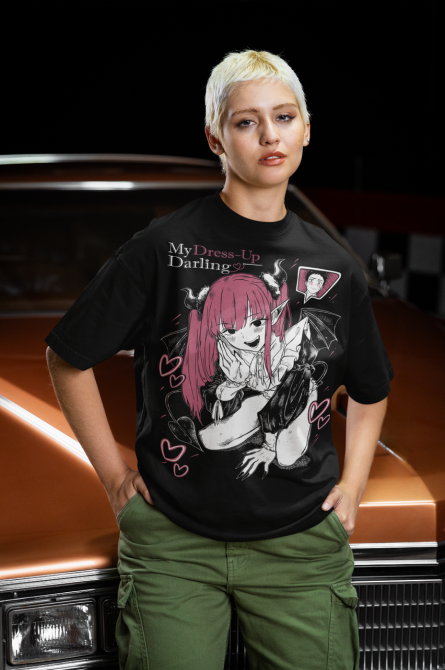 Футболка для мальчика аниме Аниме Ловерс Гифт Марин оверсайз (рост от 165 до 180 ) Черний AnimeJ0682m Днепр - изображение 5