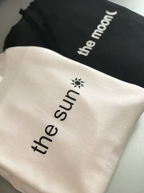 Парні толстовки з капюшоном для хлопця та дівчини!  The Sun \ The Moon Чернівці - фото 3