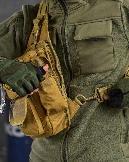 Рюкзак тактический (Сумка-слинг) SILVER KNIGHT cayot Одесса - изображение 2