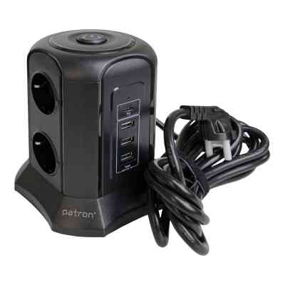 Сетевой фильтр питания Patron SP-1663-USBT (EXT-PN-SP-1663-USBT) Винница