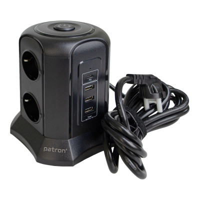 Сетевой фильтр питания Patron SP-1663-USBT (EXT-PN-SP-1663-USBT) Винница - изображение 1