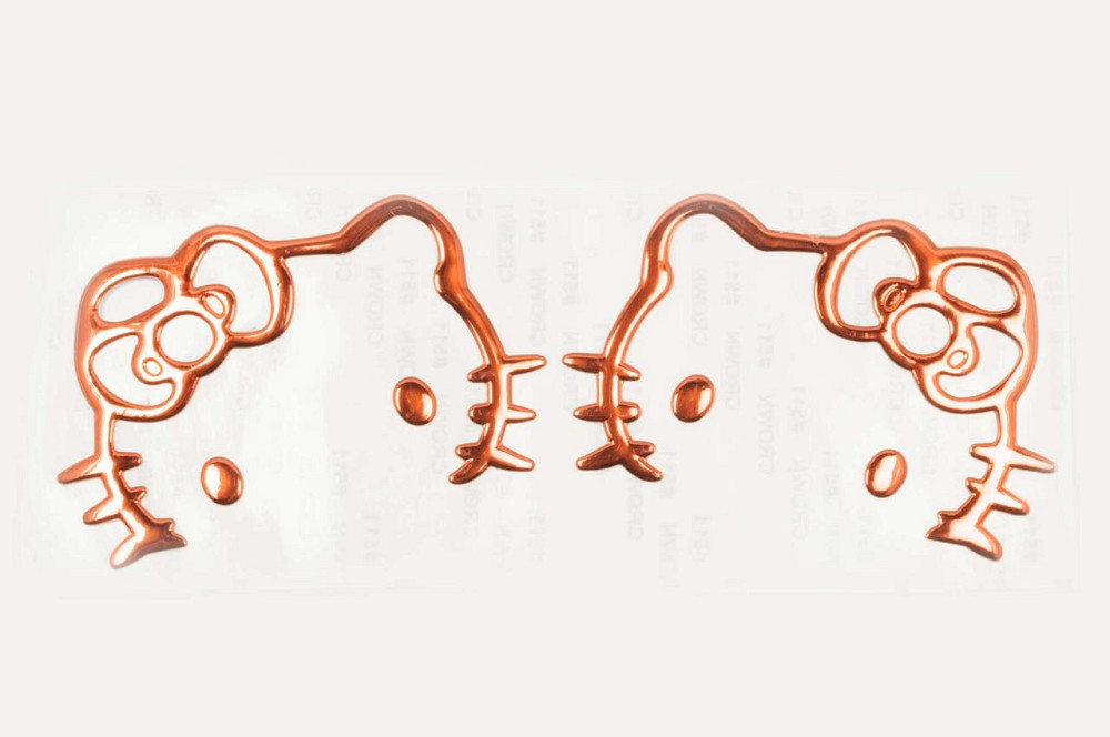 Наклейка декор HELLO KITTY (16x6см, красная) (#4739R) Мукачево - изображение 1