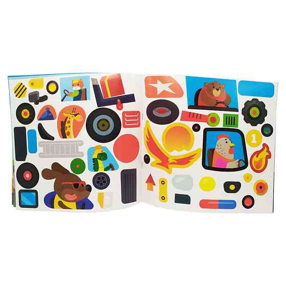 Книга з наклейками для малюків "Транспорт" Книжковий хмарочос 400616 Вінниця